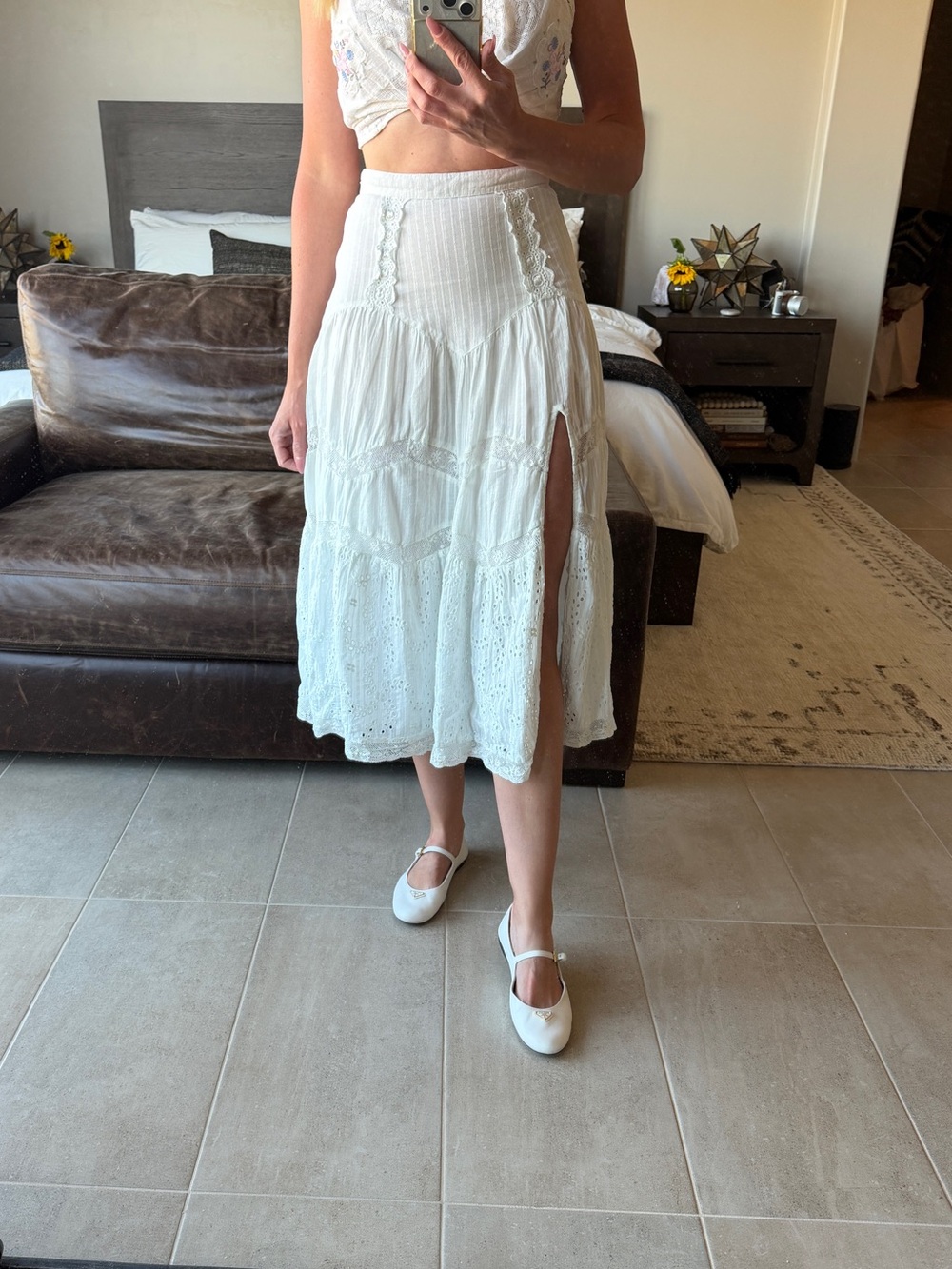 LoveShackFancy Meyer midi skirt - Picture 2 of 3